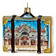 Mala Veneza adorno vidro soprado para árvore Natal s5