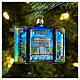 Mala Paris adorno vidro soprado para árvore Natal s2