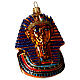 Maschera di Tutankhamon addobbo vetro soffiato Albero Natale s1