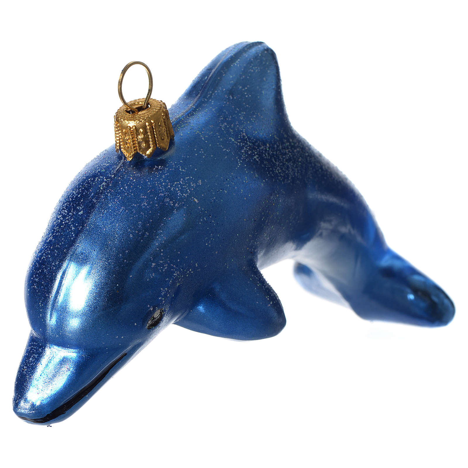 blown glass dolphin ornaments