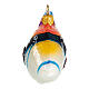 Triggerfish, Christmas tree decoration in blown glass s5