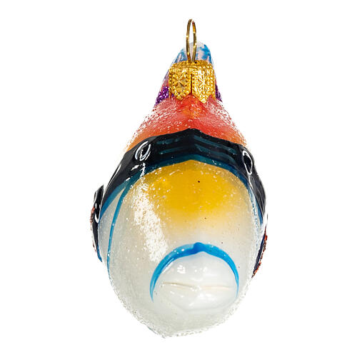 Poisson-baliste décoration verre soufflé Sapin Noël 5