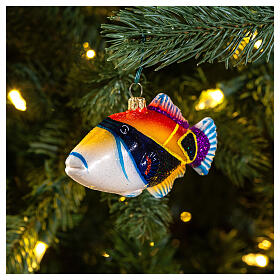 Pesce Balestra addobbo vetro soffiato Albero Natale