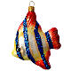 Angelfish Christmas ornament blown glass s1