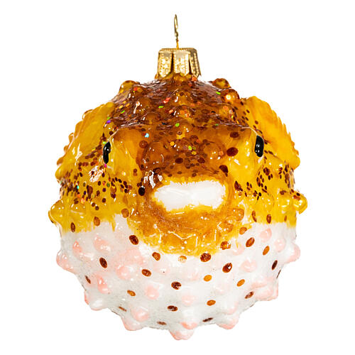 Puffer fish, Christmas tree decoration in blown glass 5