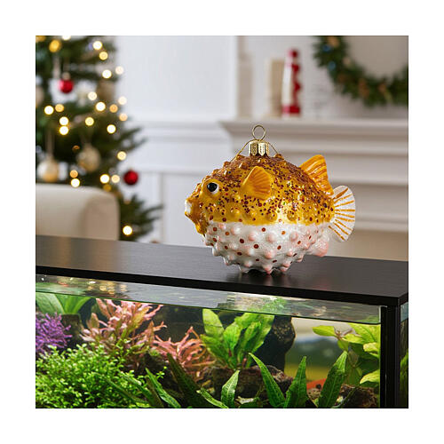 Pesce Palla addobbo vetro soffiato Albero Natale 4