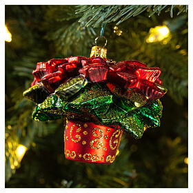 Stella di Natale addobbo vetro soffiato Albero Natale