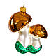 Mushrooms, Christmas tree decoration in blown glass s1