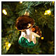 Mushroom blown glass Christmas ornament s2