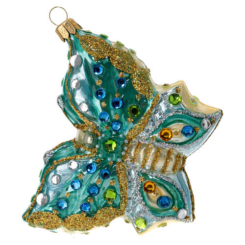 Butterfly, Christmas tree decoration in blown glass 5