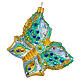 Papillon décoration verre soufflé Sapin Noël s5