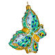 Butterfly Christmas tree blown glass decoration s4