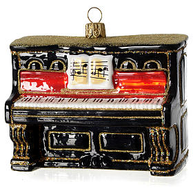 Piano décoration verre soufflé Sapin Noël