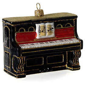 Piano décoration verre soufflé Sapin Noël