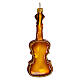 Violin, Christmas tree decoration in blown glass s5