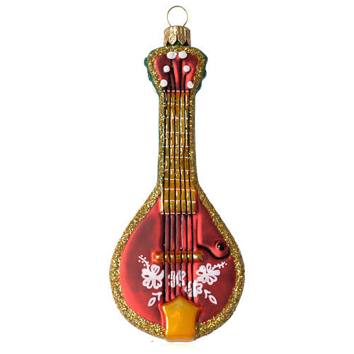 Folk mandolin, Christmas tree decoration in blown glass | online sales ...