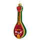 Folk mandolin, Christmas tree decoration in blown glass s3