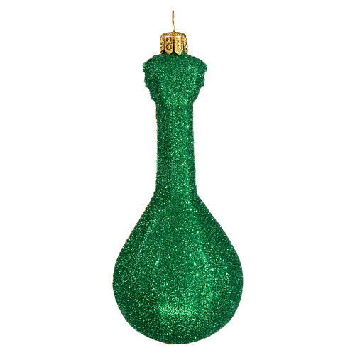 Folk Mandolin blown glass Christmas ornament 5