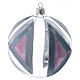 Bola árvore de Natal vidro transparente com adornos 100 mm s2