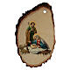 Wooden Christmas tree ornaments, Holy Family and Baby Jesus s1