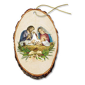 Enfeites para Árvore de Natal em Madeira e PVC: Adorno de Natal madeira moldada Presépio Natividade Enfeites para Árvore de Natal em Madeira e PVC: Adorno de Natal madeira moldada Presépio Natividade