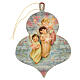 Wooden Christmas ornament, Three angels with Stars s1