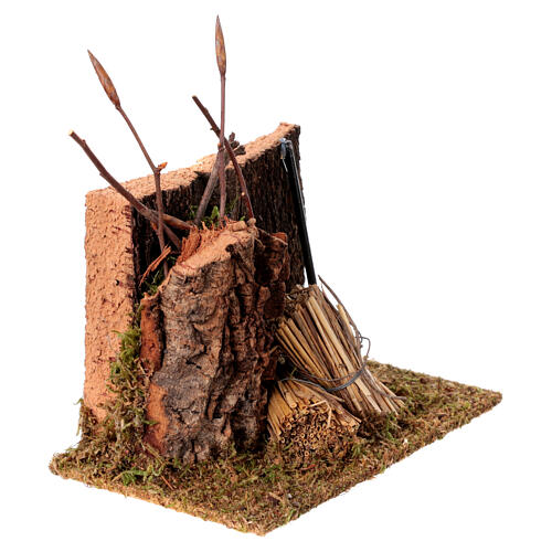 Scenografia presepe forcone e fascine 3