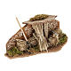 Nativity set setting, fork with straw bundles and roof s2