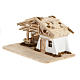 Hütte für Krippe aus Holz 60x30x30cm s3