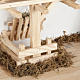 Hütte für Krippe aus Holz 60x30x30cm s5