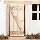 Hütte für Krippe aus Holz 60x30x30cm s6