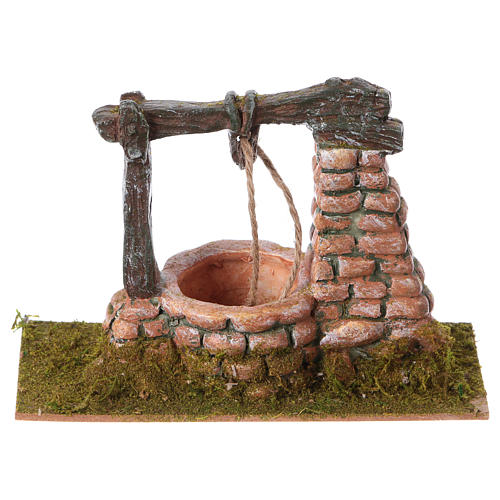 Brunnen für Krippe aus Harz 15x8 cm 1
