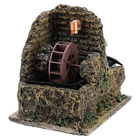 Nativity accessory, electric watermill 13x10 cm