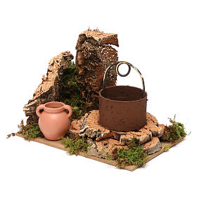 Miniature décoratif crèche noël puits