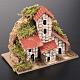 Nativity setting, houses in assorted models 10x6cm s2