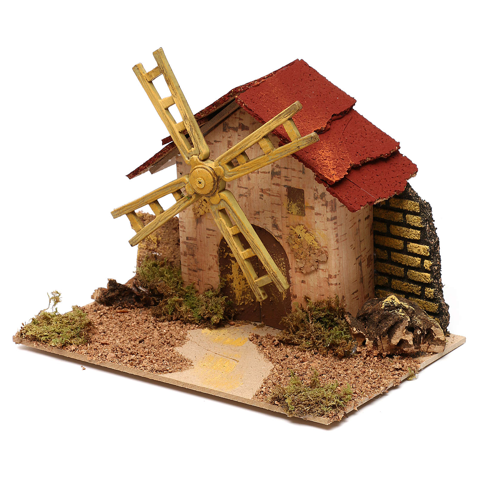 Mini moulin à vent crèche Noel 20x14 cm | vente en ligne sur HOLYART