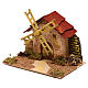 Mini moulin à vent crèche Noel 20x14 cm s2