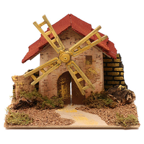 Nativity accessory, electric windmill 20x14 cm 1
