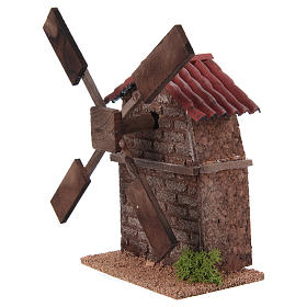 Elektrische Windmühle für Krippe 13x10x10