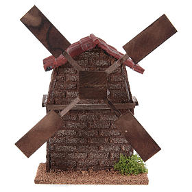 Moinhos para Presépio: Moinho de vento eléctrico presépio 13x10x10 cm