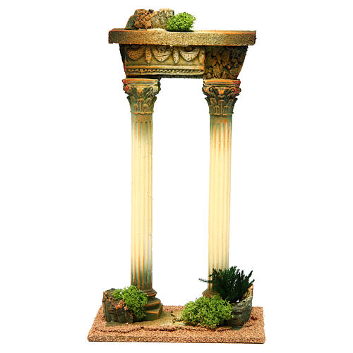 Colonnes romaines miniature crèche Noel 1