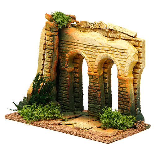 Double archway with bricks for nativity scene 2