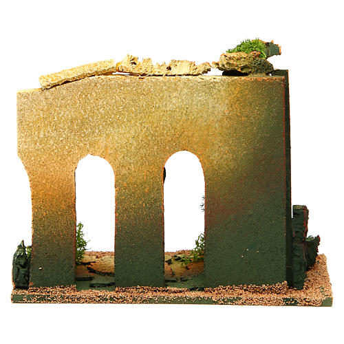 Double archway with bricks for nativity scene 4
