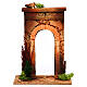 Arco com colunas e tijolos ambientação para presépio s1