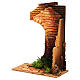 Nativity setting, half arch with bricks and flowers s2