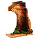 Nativity setting, half arch with bricks and flowers s3