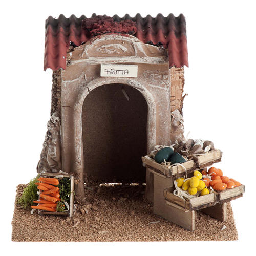 Magasin de fruits et légumes crèche Noel 1