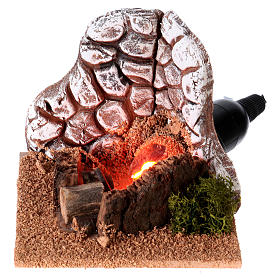 Fours et feux crèche: Mini feu de bois électrique, milieu crèche Noel Fours et feux crèche: Mini feu de bois électrique, milieu crèche Noel