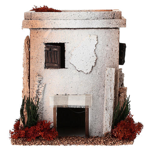 Nativity setting, simple Arabian house 1