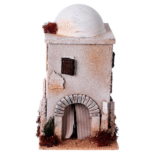 Nativity setting, Arabian house with dome 1